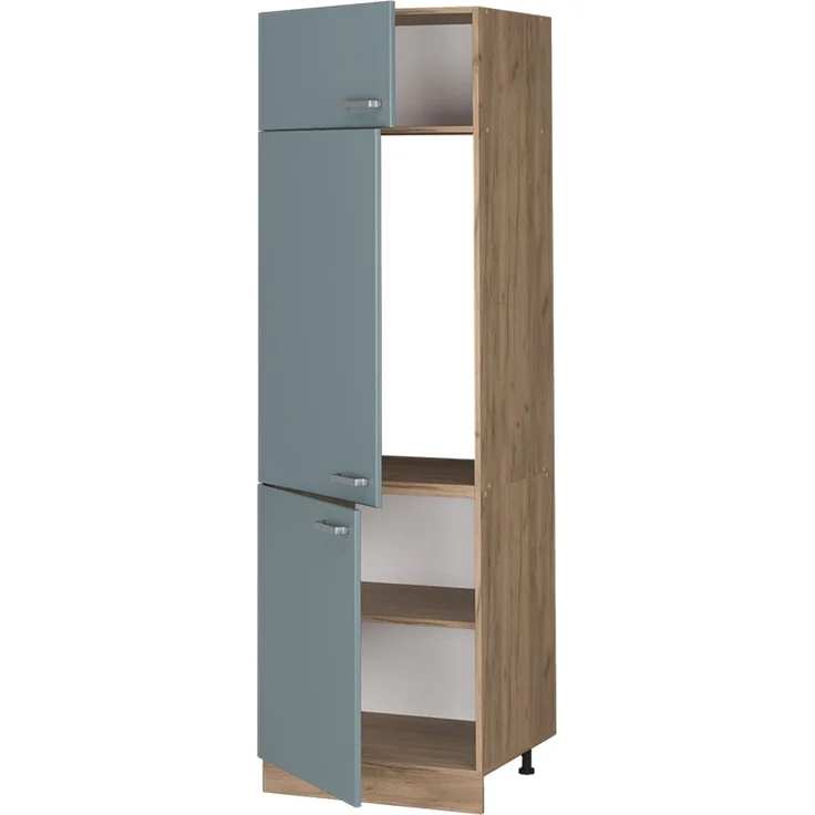 Kühlumbauschrank R-Line Blau-Grau 60 cm Vicco – Bild 4