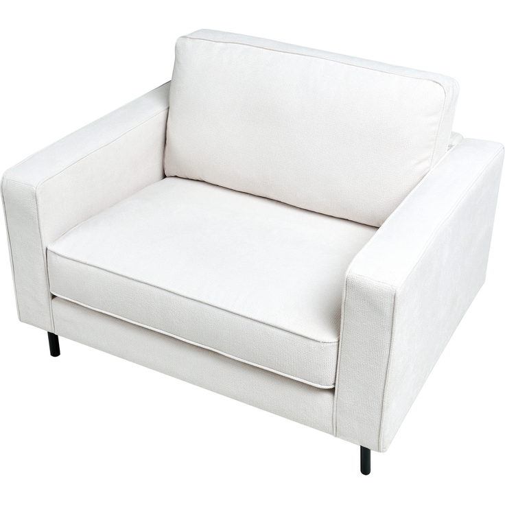 Sessel SAVALEN Stoff Cremeweiß – Bild 6
