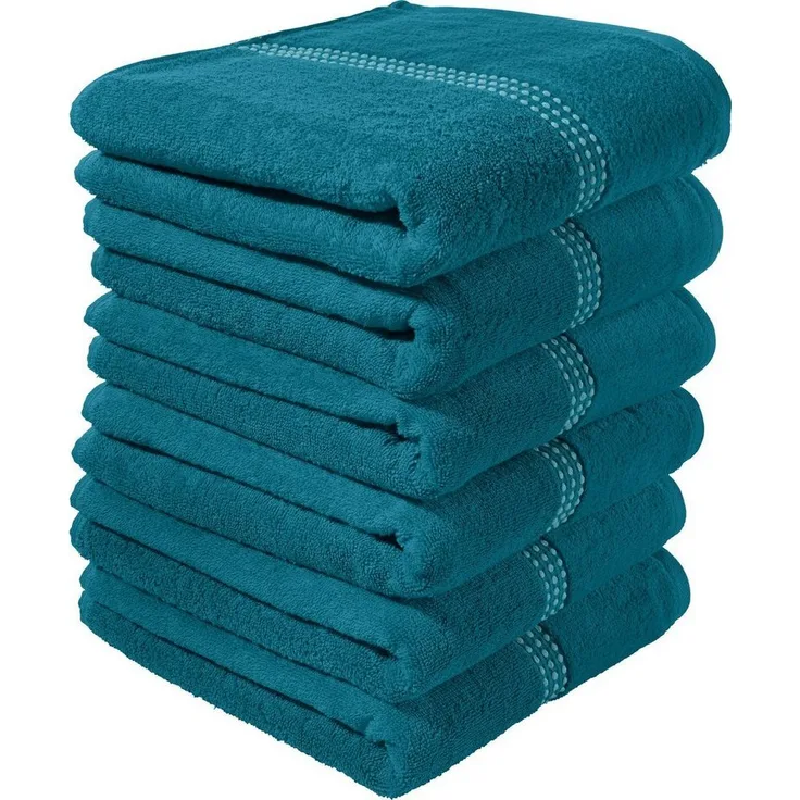 Erwin Müller Handtuch Handtuch "Mannheim" 6er-Pack, Frottier, Walk-Frottier Uni