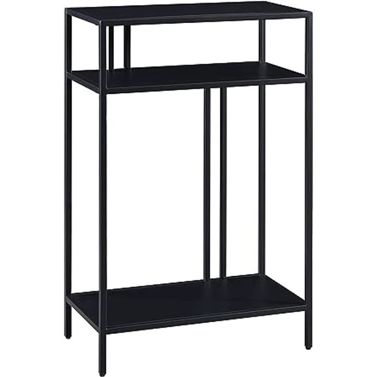 Konsolentisch Kumlinge 55x30x85 cm Schwarz [en. casa] – Bild 4