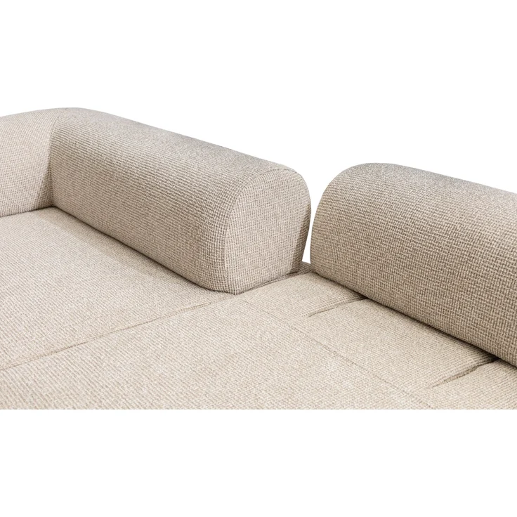 Ecksofa "Norella" mit Hocker-Beige – Bild 10