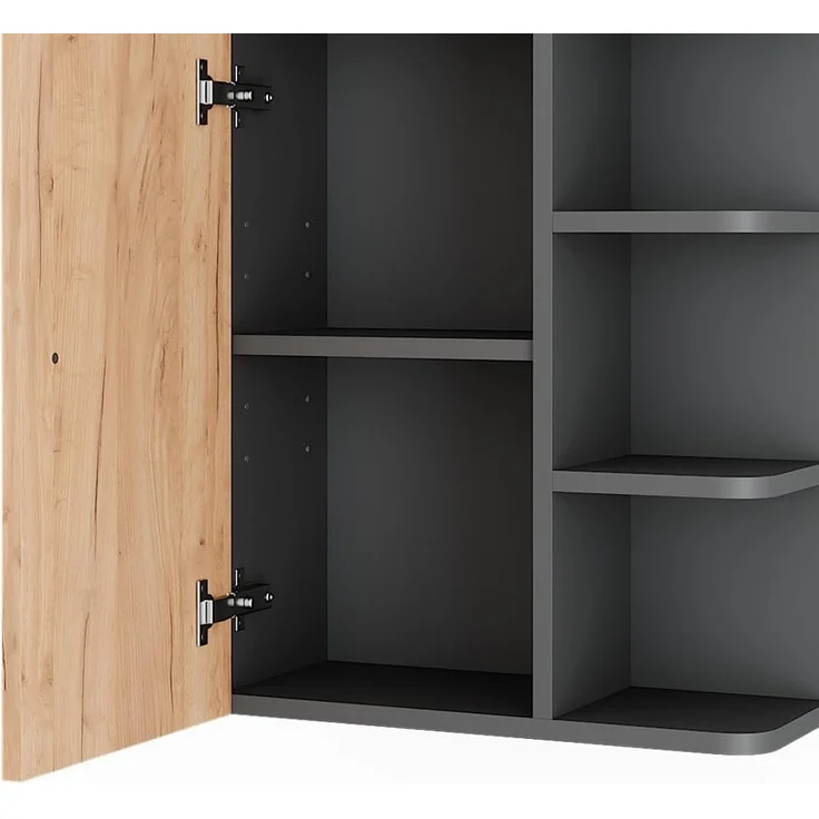 Hängeschrank Fynn Anthrazit/Goldkraft Eiche 47.2 x 59.2 cm Vicco – Bild 6