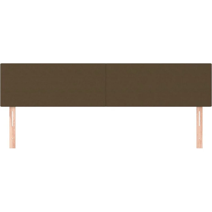 vidaXL Kopfteile 2 Stk. Dunkelbraun 90x5x78/88 cm Stoff 345827 – Bild 3
