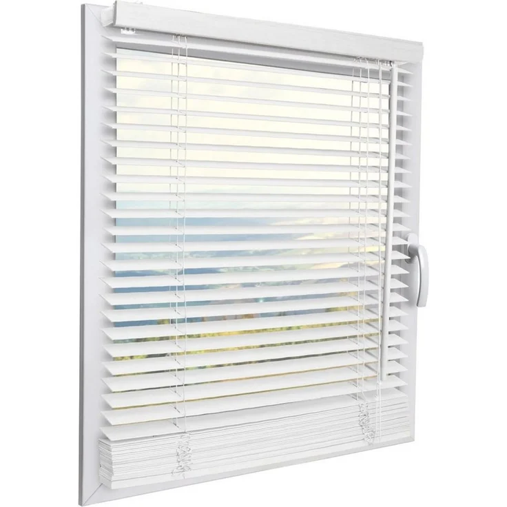 Sol Royal Jalousie Holzjalousie SolDecor JH3 Jalousie aus Holz in Weiß, 50x130 cm, Tür- und Fensterjalousie Holz Blickschutz 3,5 cm breite Lamellen – Bild 3
