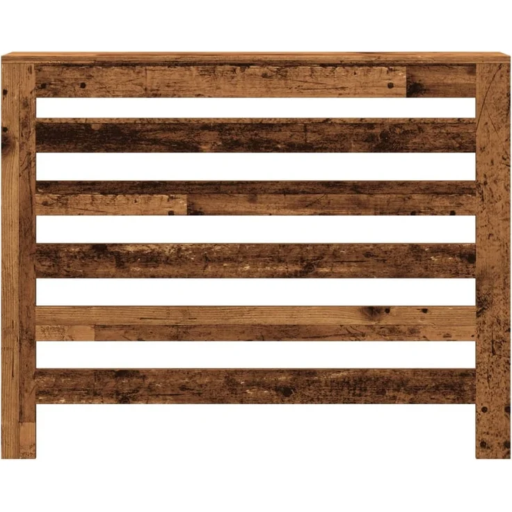 vidaXL Heizkörperverkleidung Altholz-Optik 104x20x82 cm Holzwerkstoff 852697 – Bild 3