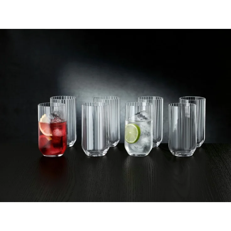 SPIEGELAU Gläser-Set Linear Longdrink Set 8tlg, Kristallglas – Bild 2