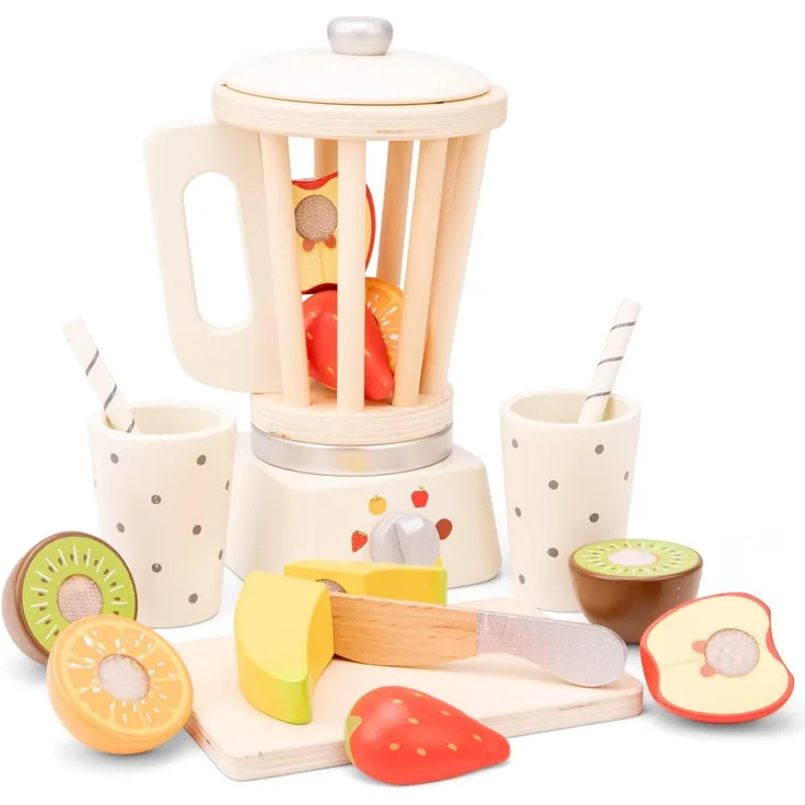 New Classic Toys Blender junior 20,4x13,7 cm Holz 10-teilig