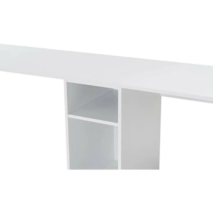 Dmora Schreibtisch Caprioli 240 x 60 x 74 cm Weiß, 1 Fach – Bild 6