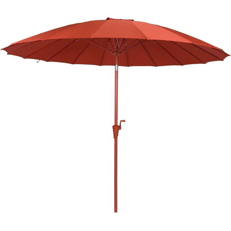 Zuiver Sonnenschirm Sunshine Marsala mit Edelstahlgestell für den Garten Rot 250x250x235 cm