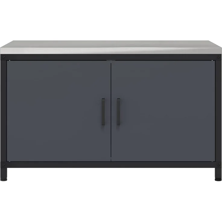vidaXL Küchenaufbewahrung mit Regal Anthrazit 60 x 50 x 92 cm Stahl 874998 – Bild 6
