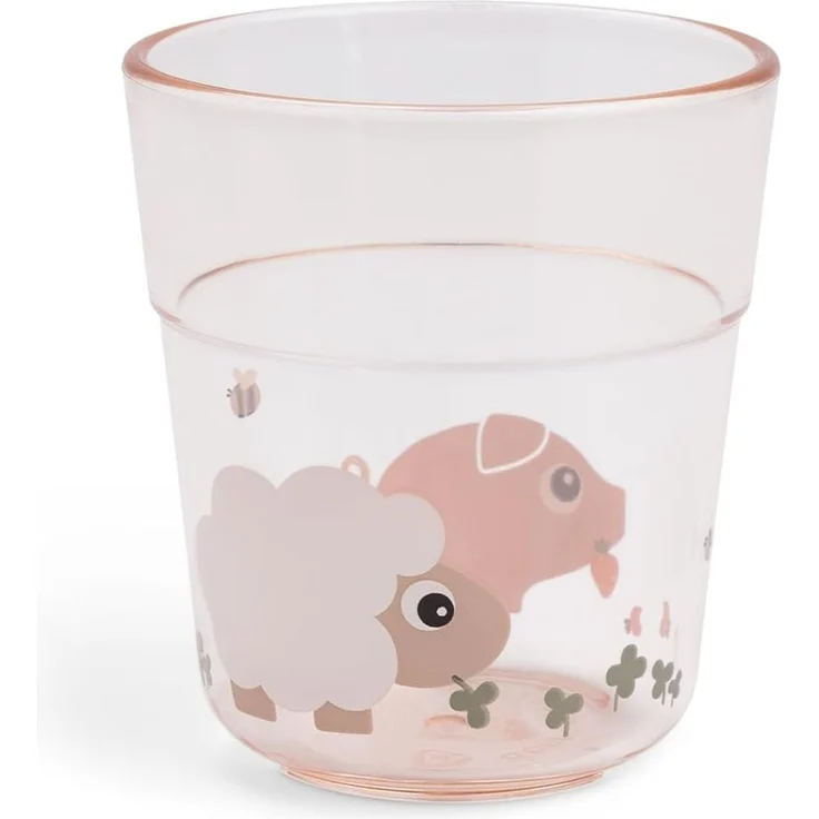 Done By Deer Tiny Farm Becher - L - Powder Rosa