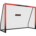 Hudora 'Pro Tect 240 Advanced' Fußballtor, Stahlrohrrahmen mit EPE-Schaumstoff ummantelt, Rot / Schwarz, 240x160 cm