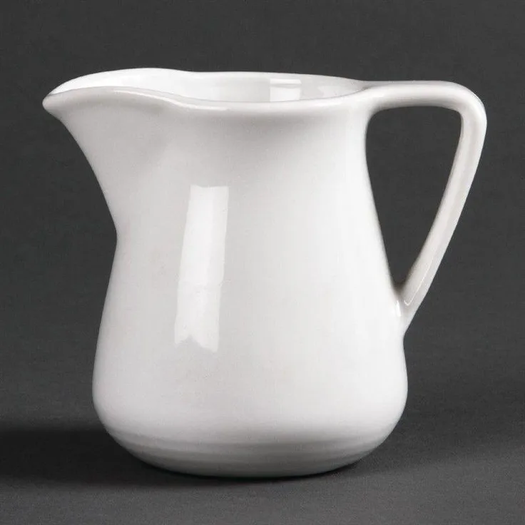 Olympia Linear Milchkännchen 14,2cl, 12 Stück, Porzellan