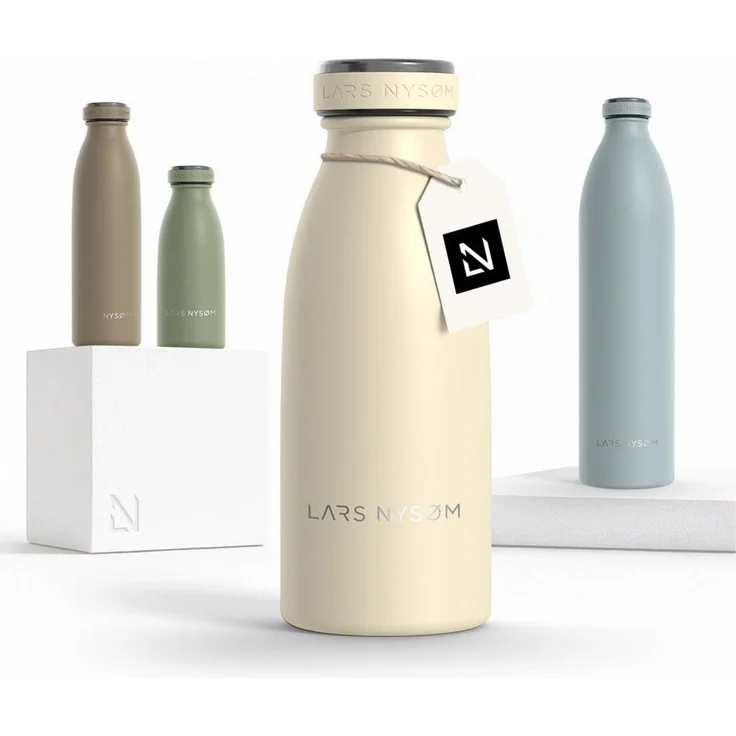 LARS NYSØM 'Ren' Thermoflasche, Almond Beige, 350 ml – Bild 5