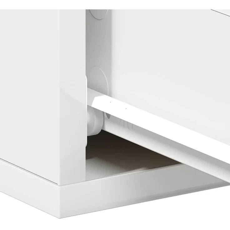 vidaXL 2er-Set hängende Nachttische, Spanplatte weiß, 40 x 30 x 15 cm – Bild 10