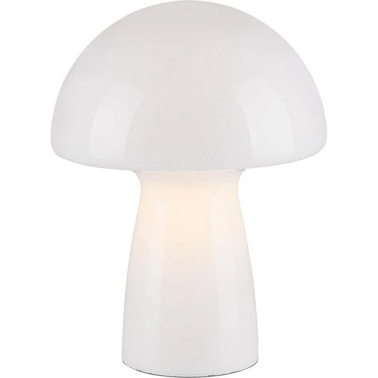 Paul Neuhaus Tischleuchte FUNGO, Weiß, Glas, Ø 21,5 x H 29 cm, ohne Leuchtmittel – Bild 5