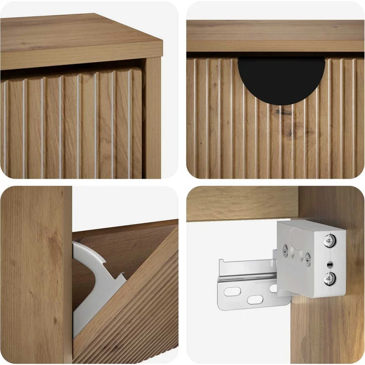 vidaXL Schuhschrank VENRAY 70 x 17 x 43 cm Holzwerkstoff Artisan-Eiche 8020062 – Bild 8