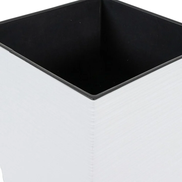 Siena Garden Pflanzgefäße Nizza GROOVE weiß groove 25x25x26 cm – Bild 2