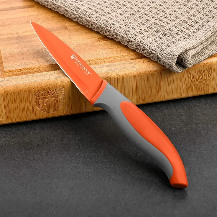 Küchenmesser mit Klingenschutz orange C2 – Bild 3