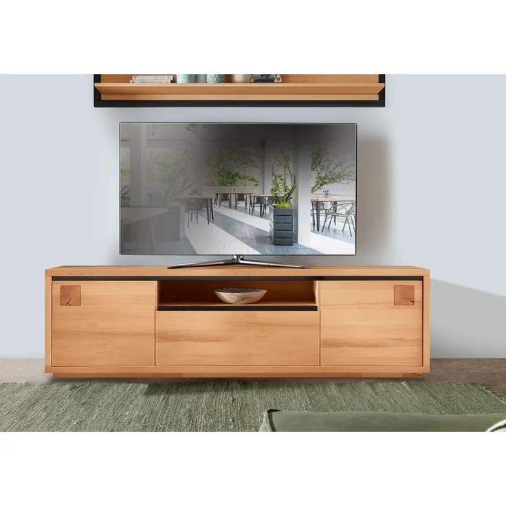 TV Board 215x56cm "Bergamo" Kernbuche geölt WZ-0159 – Bild 1