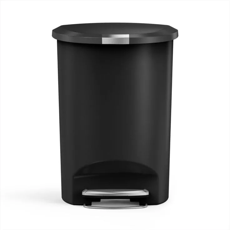 Simplehuman CW1355 halbrunder Treteimer 50 l schwarz