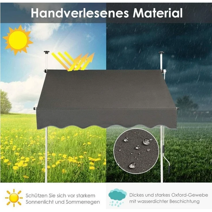 COSTWAY Klemmmarkise – Bild 3