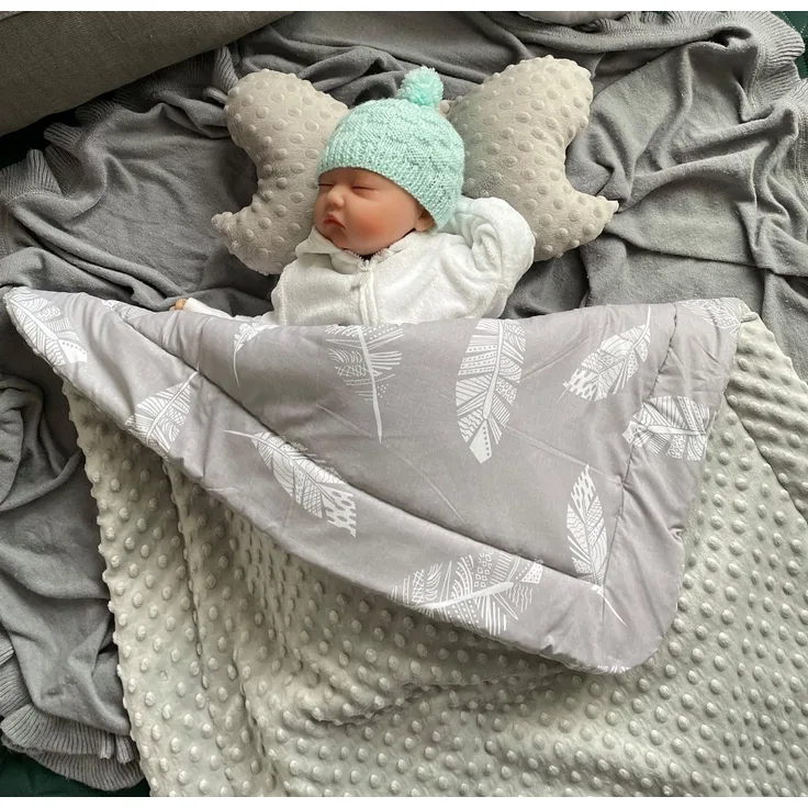 Babydecke Warm, Mittelwarm BAUMWOLLE/MINKY Babydecke 80x100 cm Kuscheldecke, Loolay, Warm und Weich Babybett und Kinderwagen DECKE von LOOLAY®