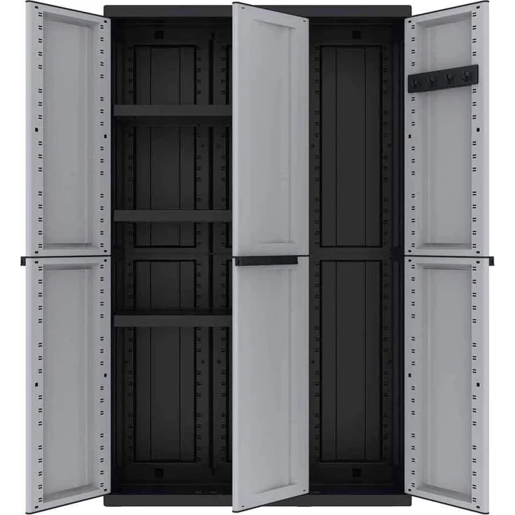 Kreher Mehrzweckschrank Dreitüriger Kunststoffschrank 'C-Twist' (groß) – Bild 4