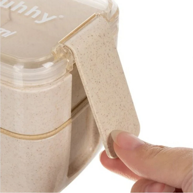 Ruhhy Lunchbox Brotdose Frühstücksbox, Kunststoff, (praktisch hochwertig, 8-tlg, Spar-Set), mit Besteck – Bild 4
