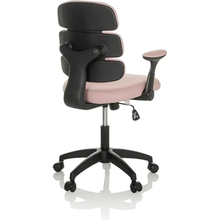 hjh OFFICE Kinderdrehstuhl Kid ERGOLINO B Drehstuhl mit ergonomischer Rückenlehne, Rosa, 736434 – Bild 9
