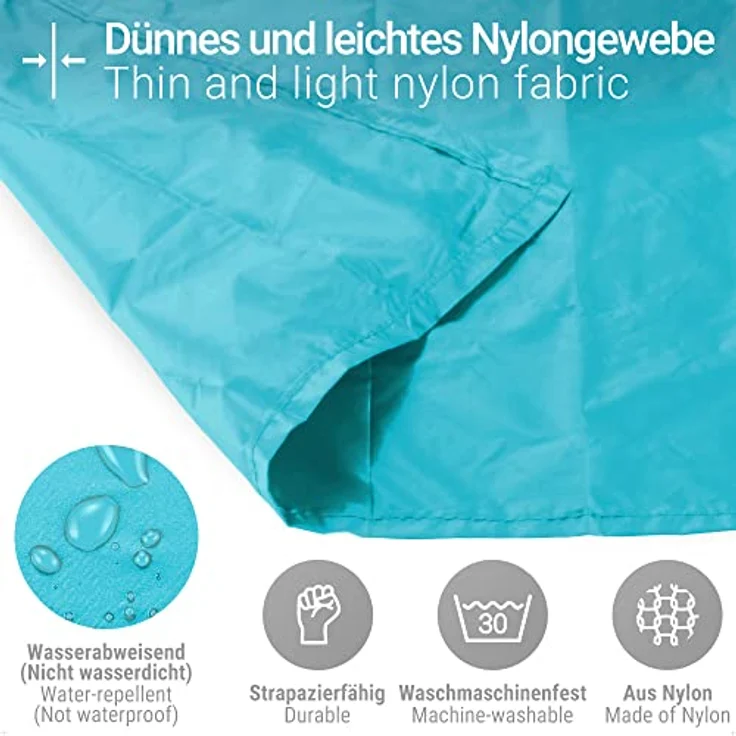 Siegvoll Mini Picknickdecke Blau, Ultraleichte Stranddecke 70x110 cm – Bild 4