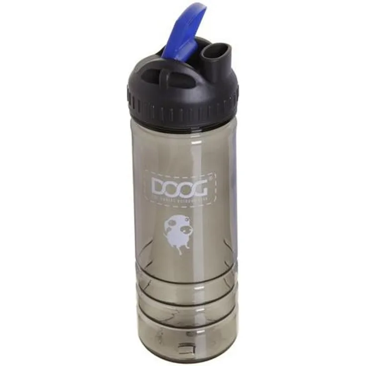 DOOG Wasserflasche mit Napf blau