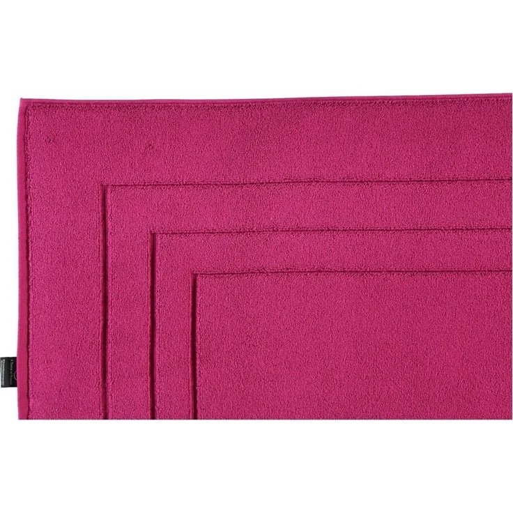 Vossen Badematte Feeling, Höhe 10 mm, beidseitig nutzbar, fußbodenheizungsgeeignet, Baumwolle, quadratisch, Badteppich, Uni-Farben, mit Bordüre, Hoch-Tief Effekt, reine Baumwolle – Bild 4