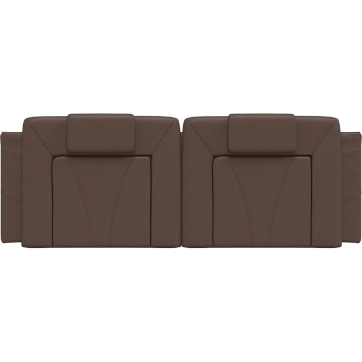 vidaXL Kopfteil-Kissen Braun 120 cm Kunstleder 374783 – Bild 5