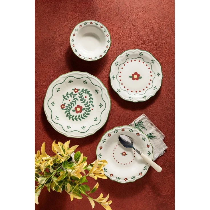 Hermia Concept Geschirr-Set Marcelin (24-tlg), 6 Personen, Porzellan, Tafelservice, 24 Teile, für 6 Personen – Bild 2