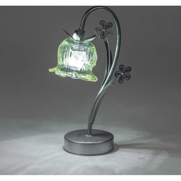 formano LED Tischleuchte Frühlingszeit, mit Timerfunktion, Grün, Motiv: Blume, Höhe: 31cm – Bild 1
