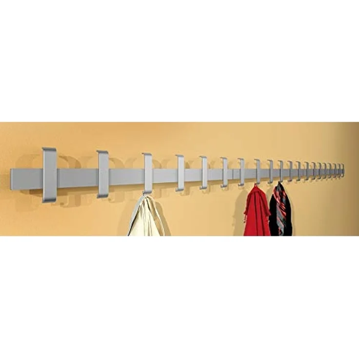Kerkmann Sicherheits-Wandgarderobe Arosa 43cm silber 3+6 Haken – Bild 3
