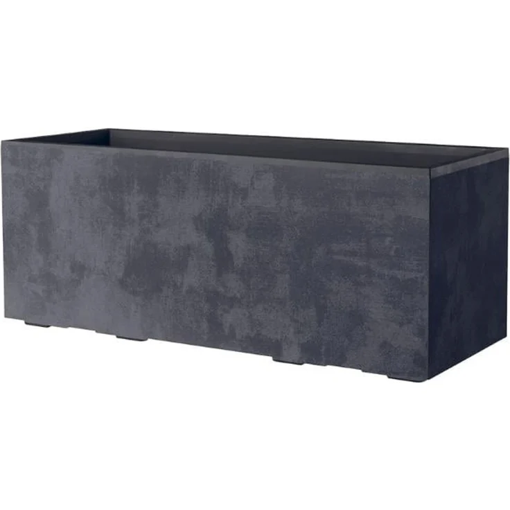 Deroma Pflanzkasten Millennium Kunststoff 99 cm Anthrazit mit Ablauflöchern – Bild 2