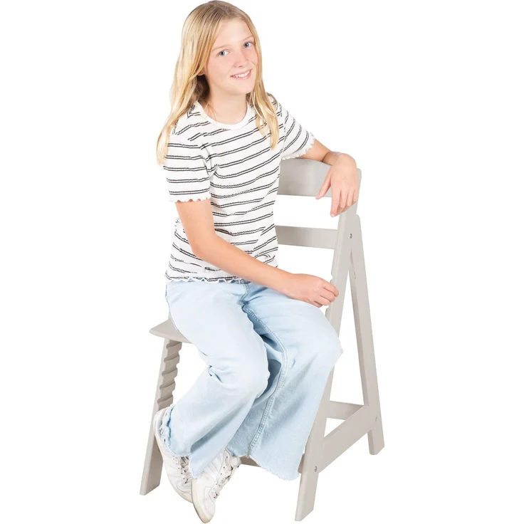 roba Treppenhochstuhl 'Sit Up Flex' - Sitzhöhe max. 55 cm & min 42,5 cm - Natur / Grau – Bild 12