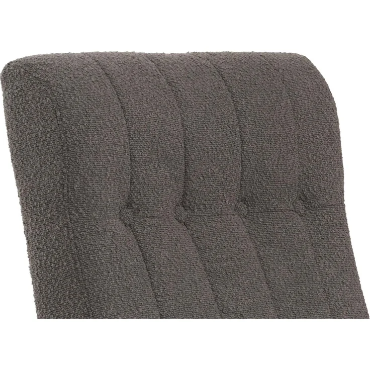 Schaukelstuhl HWC-K10, Relaxsessel, Holz FSC® Stoff/Textil Bouclé (450g/m²) ~ dunkelgrau, Gestell Walnuss-Optik – Bild 5