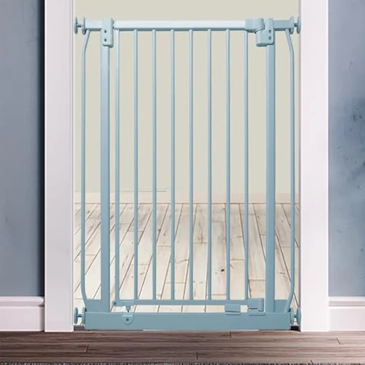 Safetots Extra Tall Elite Sicherheitsschutzgitter, 71cm - 80cm, Matt Grau, Extra hohe 96. 8cm Höhe, Treppenschutzgitter mit Druckmontage, Sicherheitsbarriere, Einfache Installation – Bild 11