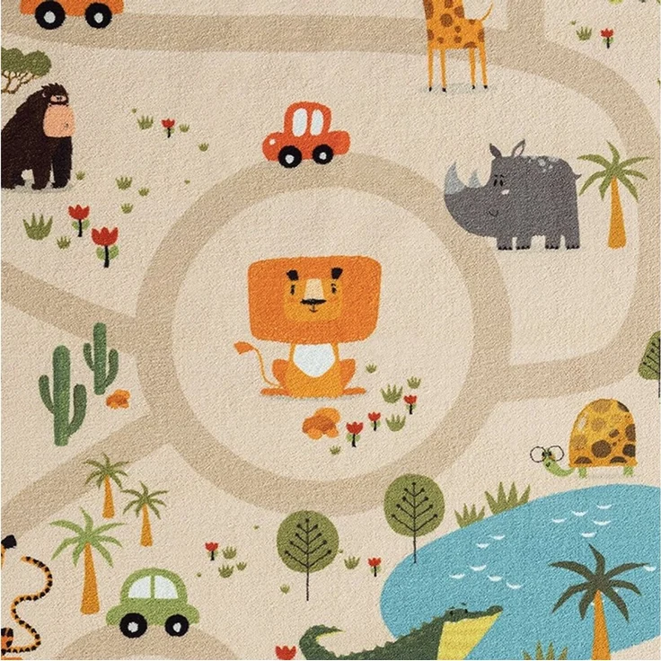 Carpetia Kinderteppich Spielteppich, rechteckig, Höhe: 4 mm, pflegeleicht, strapazierfähig, rutschhemmend – Bild 3