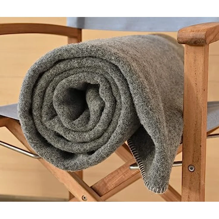 Wolldecke Doubleface Wolldecke Naturalana 100% Schurwolle vom Merinoschaf, Wohnen und Accessoires GmbH & Co. KG, atmungsaktiv – Bild 8