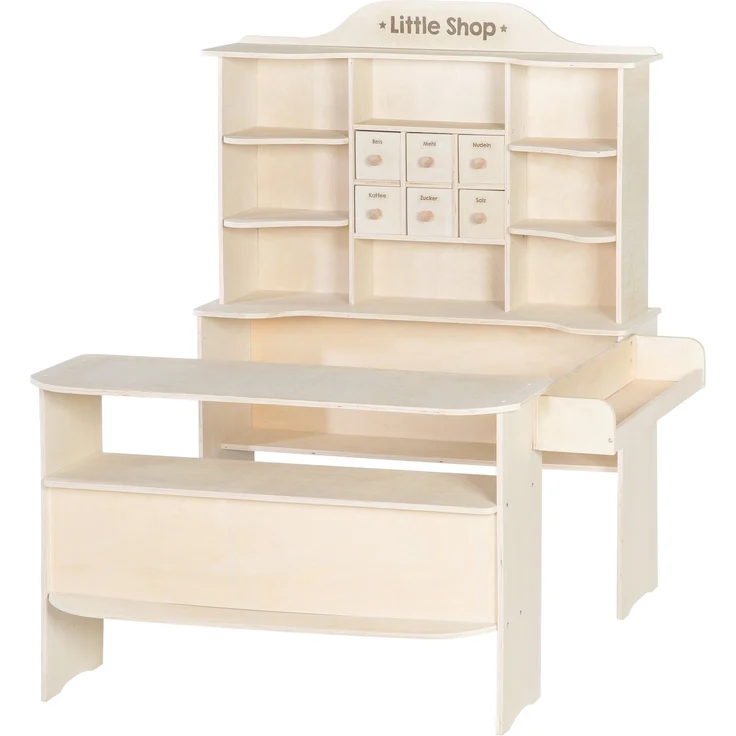 roba Kaufladen - 6 Schubladen - Theke - Seitentheke - Holz natur – Bild 1