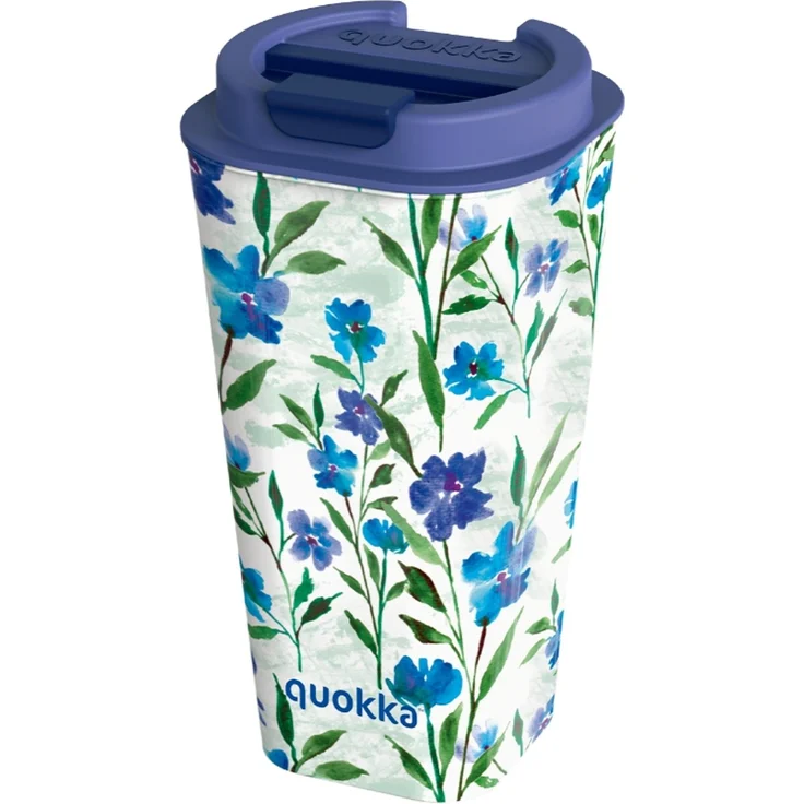 Isolierbecher Wiederverwendbarer Trinkbecher Doppelwandiger Thermobecher 450 ml Ditsy Bloom – Bild 1