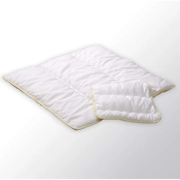 Alvi 93117 Bettdecke Microfaser Steppbett - Set 35x40 cm und 80x80 cm