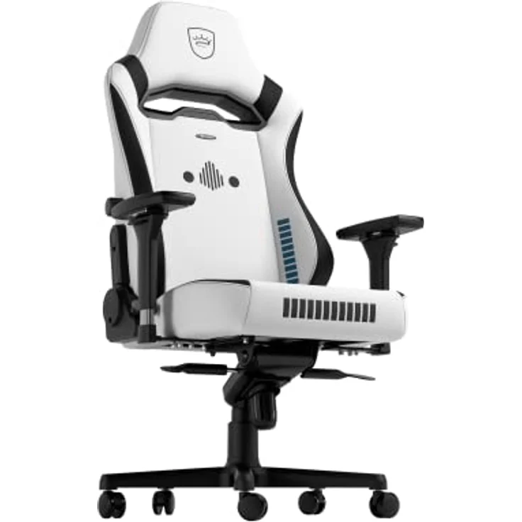 noblechairs HERO ST Gaming Stuhl - Stormtrooper Edition, ergonomischer Bürostuhl mit Kaltschaumpolsterung, Schwarz/Weiß, bis 150 kg belastbar – Bild 7