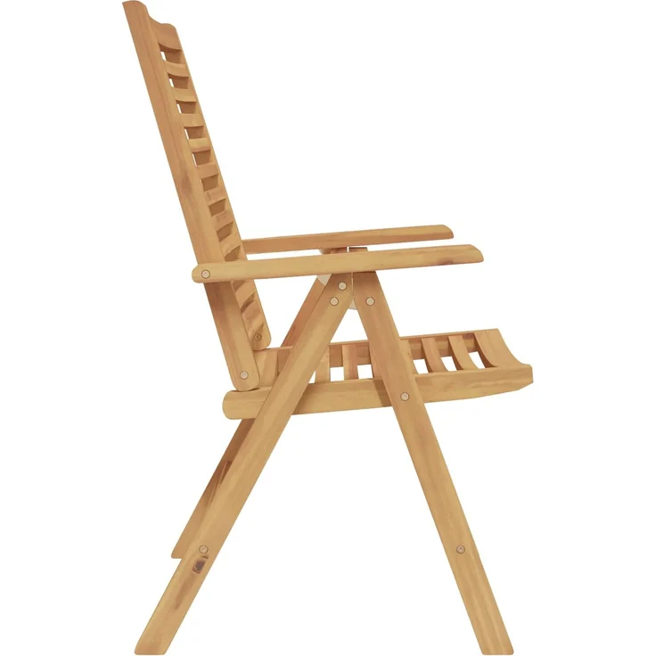 vidaXL Stuhl 6 pcs Braun 64,5 x 52 x 108 cm Massivholz Teak 3376032 – Bild 4