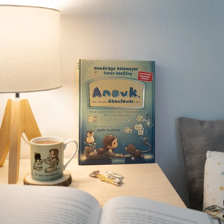 Tasse Becher Milch Kakaotasse Sheepworld Geschenk für Kinder ANOUK Pinguin 73954 – Bild 3