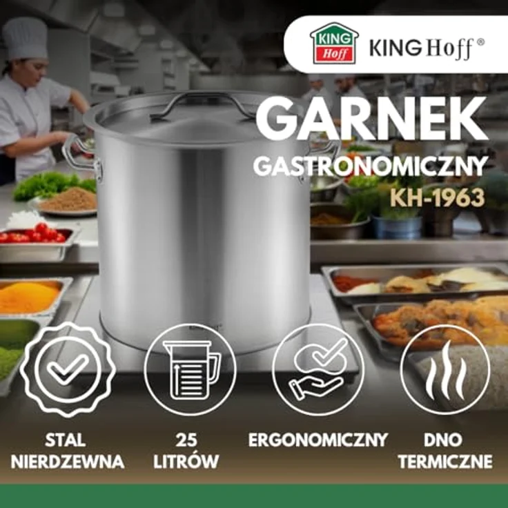 Kinghoff Kinghoff Gastronormtopf mit Deckel 25l KH1963 – Bild 5